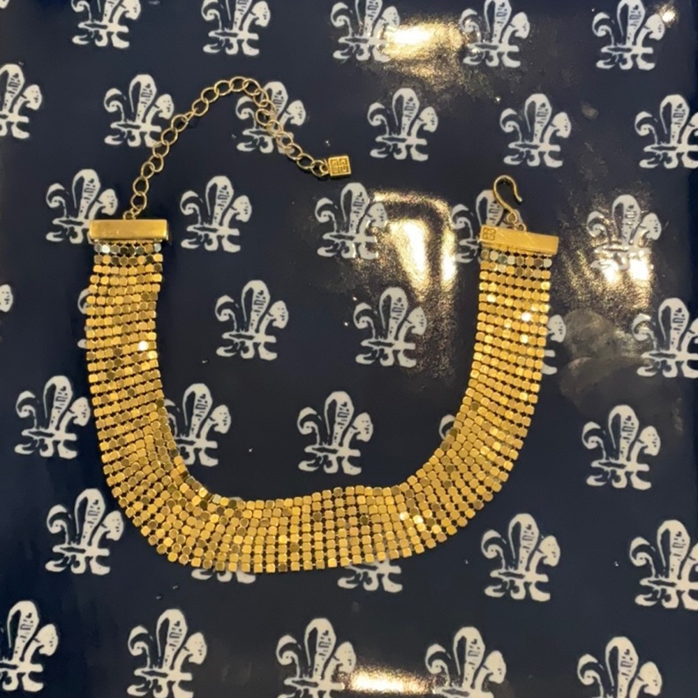 Givenchy Gold Statement Necklace Choker - image 4